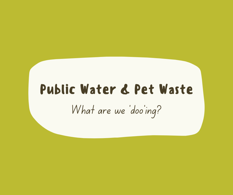 Public water & pet waste... What are we "doo"ing?