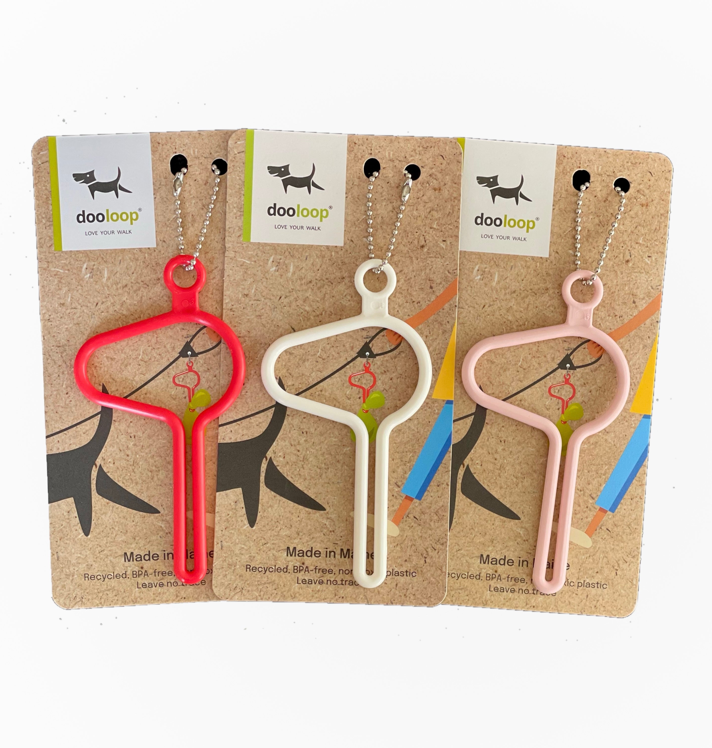 Dooloop Sets of 3 - Colorful Hands-Free Dog Leash Clip – The dooloop