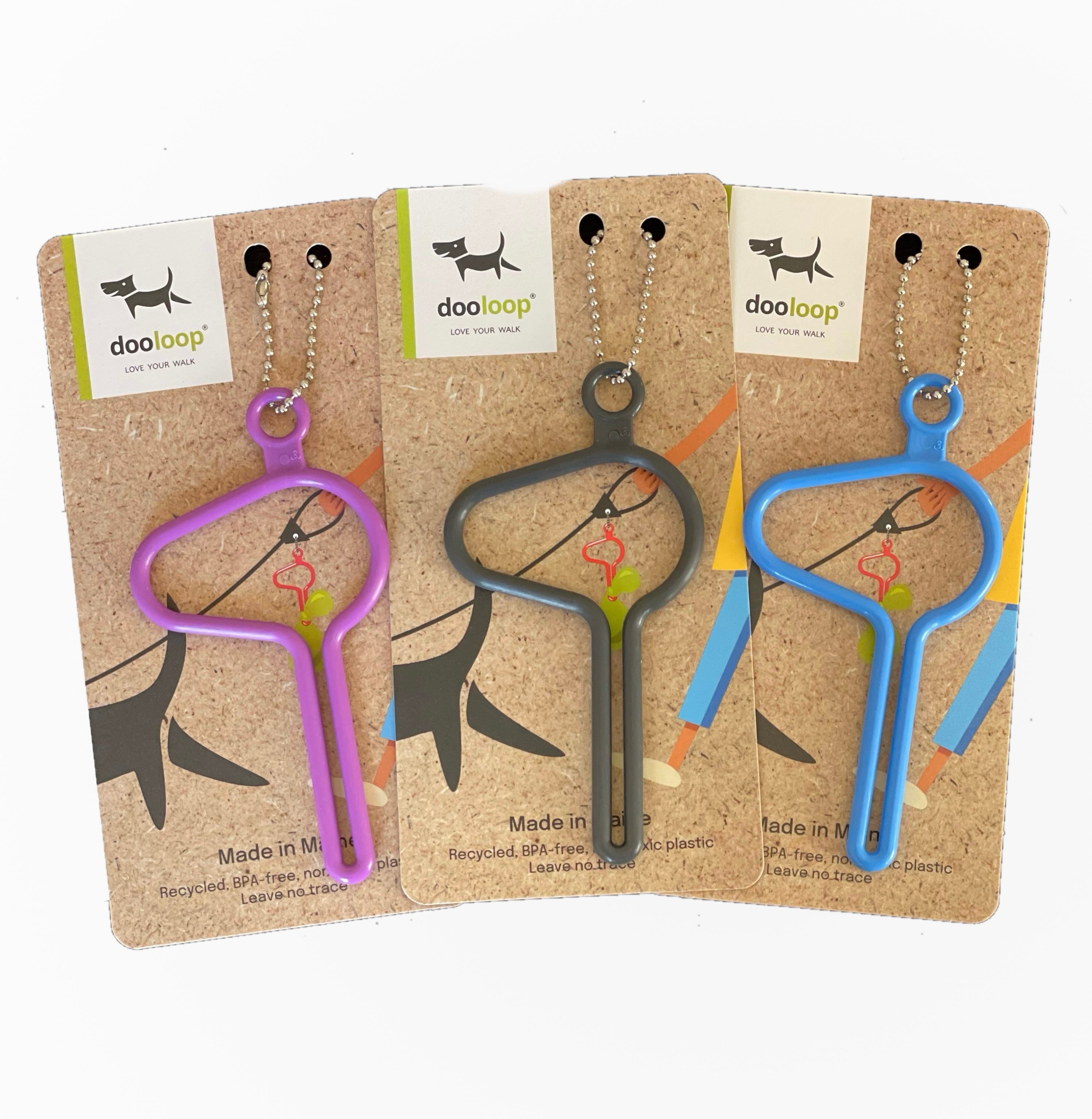 Dooloop Sets of 3 - Colorful Hands-Free Dog Leash Clip – The dooloop