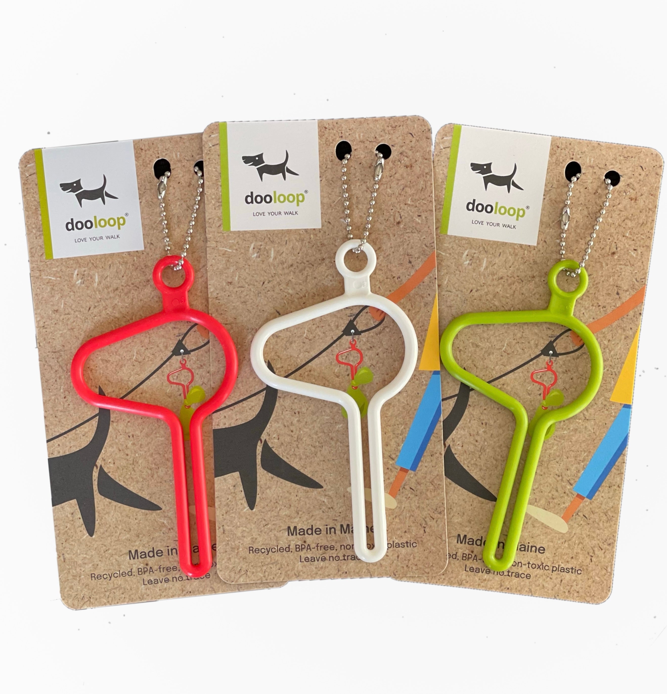 Dooloop Sets of 3 - Colorful Hands-Free Dog Leash Clip – The dooloop