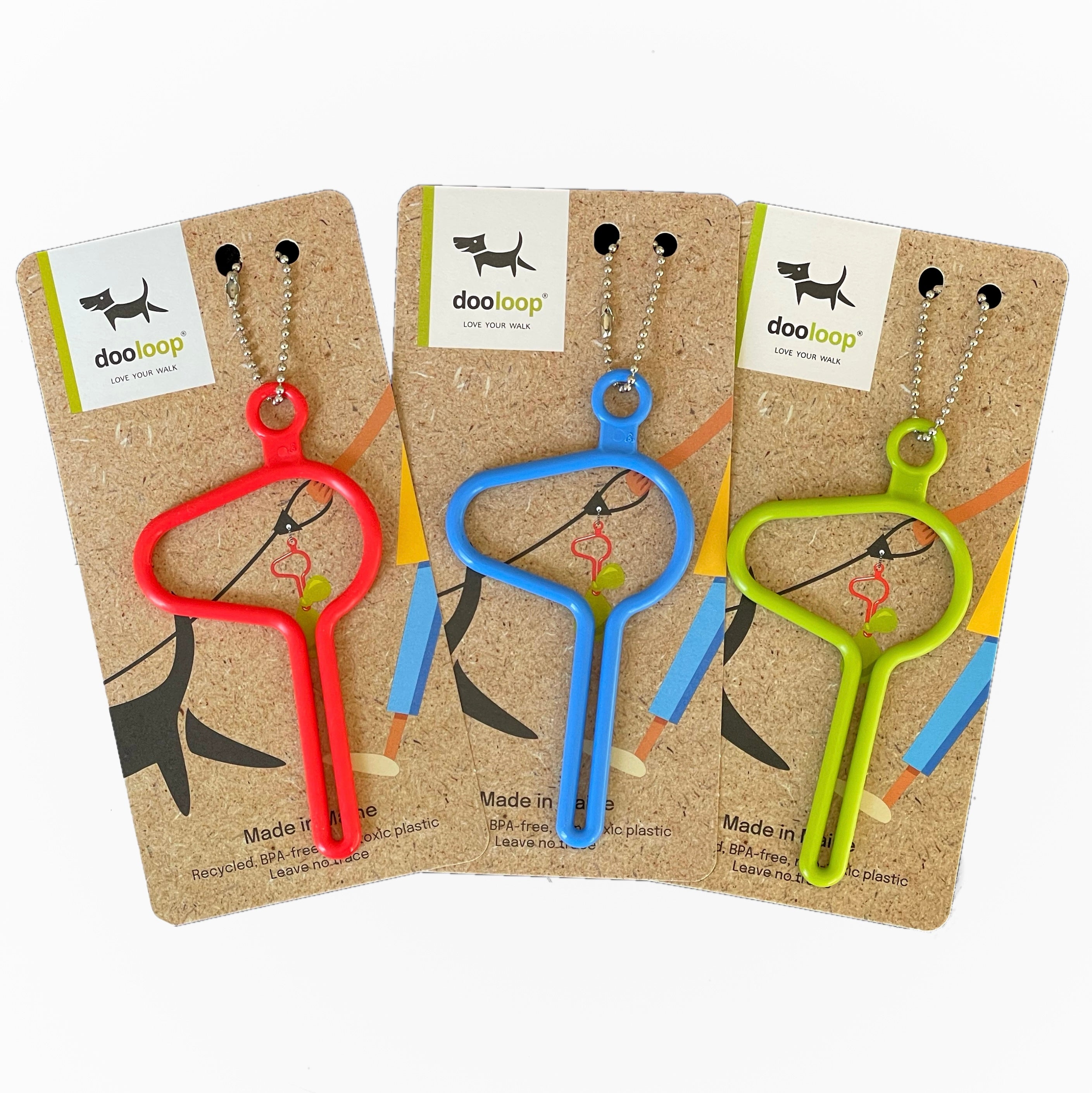 Dooloop Sets of 3 - Colorful Hands-Free Dog Leash Clip – The dooloop